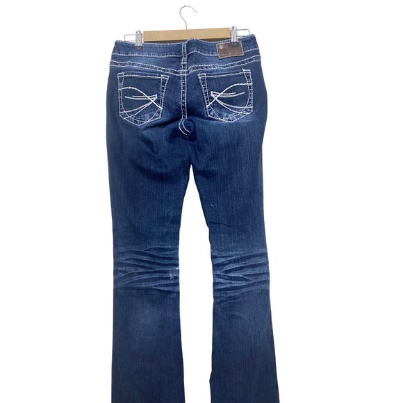 Silver Jeans Co Aiko Bootcut Jeans Dark Wash Thick Stitch W28 - Picture 7 of 7